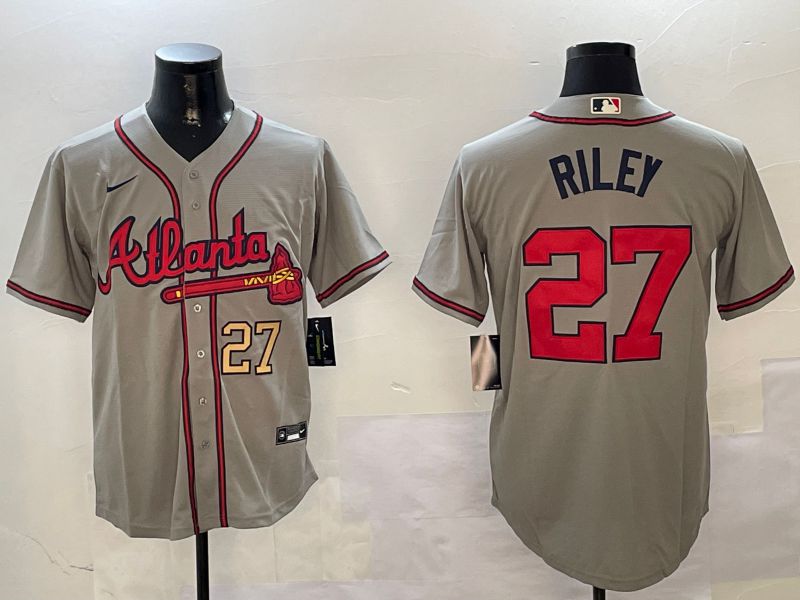 Men Atlanta Braves 27 Riley Grey Game 2024 Nike MLB Jersey style 1